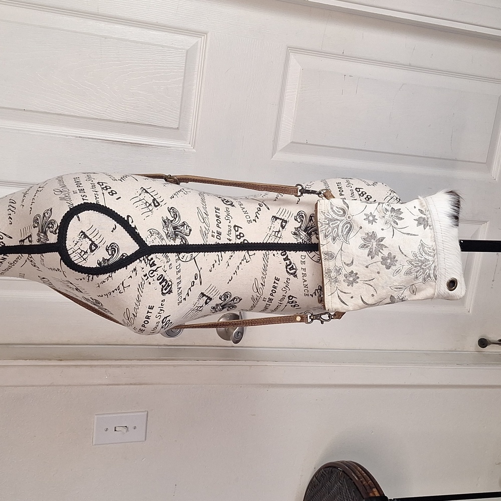 Myra Albino Crossbody Bag Cow Hair